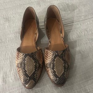 Madewell Women's Snakeskin Pattern Flats